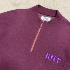 【極稀少】RICE NINE TENハーフジップニット RNT ワインレッド