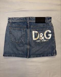 DOLCE&GABBANA ドルガバ ダメージ加工 デニム スカート y2k ディー&ジー ドルガバ ドルチェ&ガッバーナ D&G デニムスカート