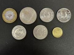 N1825【シンガポール】1ドル 金色 硬貨 古銭 コイン 7種セット