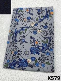 城間栄順 琉球紅型 落款入 九寸名古屋帯 開き名古屋 鬼しぼちりめん 正絹