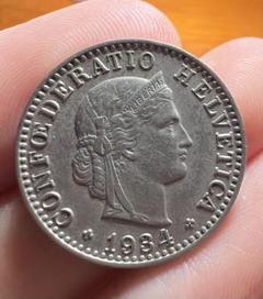 スイス 1934年 コイン 古銭 美品 海外コイン - メルカリ