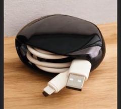 イヤホンコード ケース 自動巻き取り 充電ケーブル 手のひらサイズ 携帯