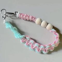パラコード　ストラップ　パステルカラー　ゆめかわカラー