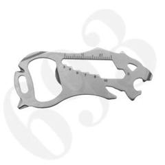 16in1 ミニ マルチツール 薄型 軽量 多機能工具 キーホルダー 防災用品