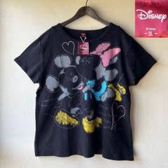 【大きいサイズ】希少　ディズニー　ミッキー&ミニー Tシャツ