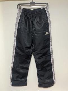 adidas 00sナイロントラックパンツ 万国旗タグ黒/グレー サイズL