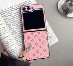 Galaxy Flip6 ケース ピンク かわいい カバー レザー