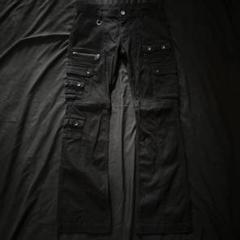 00s y2k ギミックパンツ フレア ナイロン archive 90s diesel ワイド カーゴ テック フレアパンツ ギミック Y2K