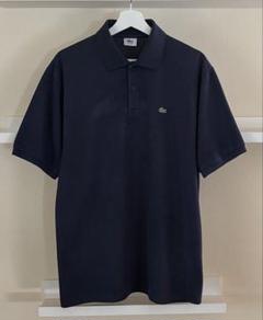 希少 フランス製 LACOSTE ポロシャツ DEVANLAY社製 ネイビー 希少 フランス製 LACOSTE ポロシャツ DEVANLAY社製 ネイビー