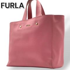FURLA フルラ ミニトートバッグ ハンドバッグ レザー ピンク 本革