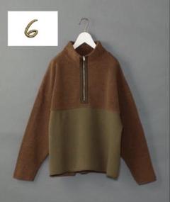 最終値下げ！〈6（roku）〉 HALF ZIP POLLOVER/プルオーバーのサムネイル