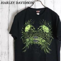 HARLEY-DAVIDSON ハーレーダビッドソン 蛍光色スカル　Tシャツ