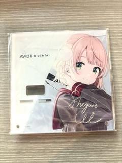 しぐれうい AVIOT 3点 イヤホンスタンド 缶バッチ キーホルダー カード AVIOT TE-D01v-SGR｜しぐれういコラボ完全ワイヤレスイヤホン