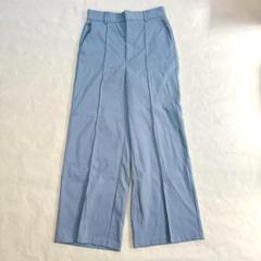 GU ジーユー　カットソースラックス　ブルー　Lサイズ
