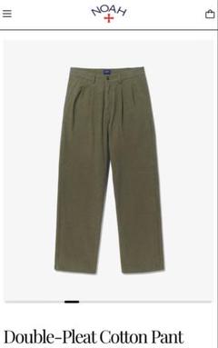 Noah / Double-Pleat Cotton Pant 32