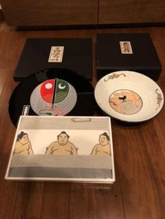 大相撲 3月場所 お盆 盛鉢 タオル 非売品 記念品