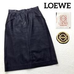 値下げ！ LOEWE ロエベ　ラムレザー　スカート　膝丈 2025年最新】LOEWE ひざ丈スカートの人気アイテム - メルカリ