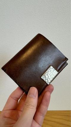 Bluno ichi(コンパクト財布) 錫と本革 コンパクトウォレット｜イタリアンレザーの上質財布