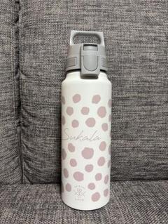 Sukala ステンレス限定水素水ボトル　ホワイトピンク・ドット柄(1Ｌ) Sukala ステンレス限定水素水ボトルホワイトピンク・ドット柄(1L)