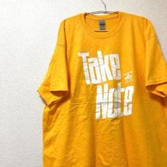 GILDAN ギルダン　ヴィンテージ　TAKE NOTE Tシャツ　イエロー
