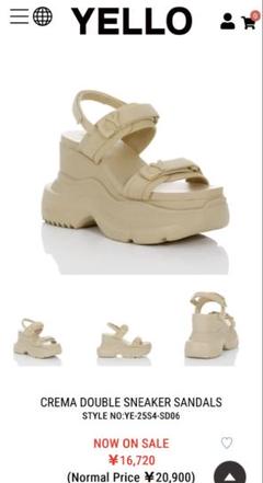 最終値下げ！yello サンダル YELLO / ROSIER SANDALS