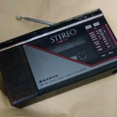 希少カラー SANYO ラジカセ MR-F10 ラジオカセットプレーヤー