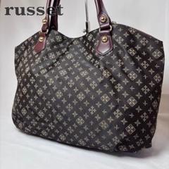 美品♥ラシット トートバッグ モノグラム 総柄 ブラウン 美品♥ラシット トートバッグ モノグラム 総柄 ブラウン - メルカリ