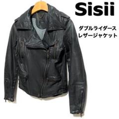 sisii ブラック レザー ダブルライダースジャケット 楽天市場】Sisii シシ レザーライダースジャケット“L2-B” 114-ol