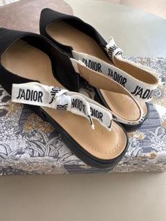 Dior J'ADIOR ファブリック　スリングバックシューズ