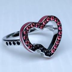【美品】スワロフスキー Swarovski 『Hello Heart リング』