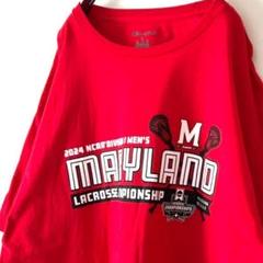 チャンピオン マリーランドラクロス Tシャツ XL レッド 赤 古着