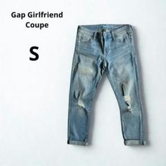 Gap Girlfriend CoupeデニムS小さいサイズダメージロールアップ