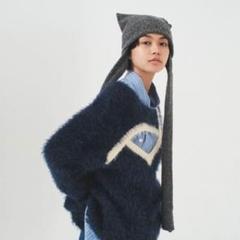 soduk スドーク フラットニット　キャップ　猫耳 soduk スドーク flat knit cap 耳あて 猫耳 ニット - メルカリ