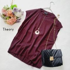 Theory＊ボルドーコットンサマーニット＊Sサイズ