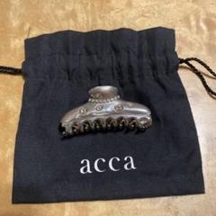 acca グレー ヘアクリップ ストーン付き - メルカリ
