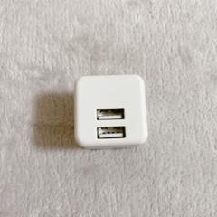 【122-35】ELECOM MPA-ACU11WH USB充電器 2ポート 白