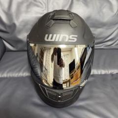 WINS フルフェイスヘルメット ブラック ミラーシールド WINS G-FORCE SS フルフェイス ミラーシールド マットブラックXL
