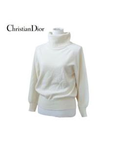 Christian Dior ディオール 刺繍ロゴ ハイネック ニット