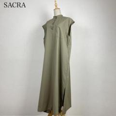 SACRA バンドカラー ワンピース 日本製 ゆったり