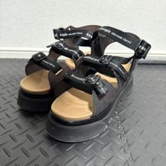 【美品】UNITED TOKYO ダブルソールサンダル 厚底サンダル 黒 ダブルソールサンダル / UNITED TOKYO（ユナイテッドトウキョウ