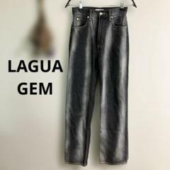 LAGUA GEM♡CONTRAIL BLEACH STRAIGHT DENIM