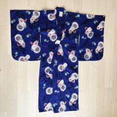 即日発送⭐︎ 浴衣　120cm 紺色　帯なし 女の子用