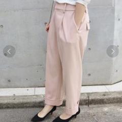 【本日限定セール】IENA R/Wクロップドペグトップパンツ 34 ピンク