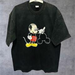 アバンギャルド Mickey Tシャツ 半袖 メンズ XL 2XL ブラック