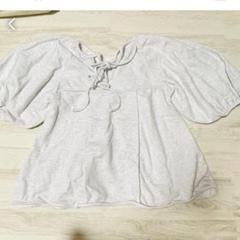 秋冬 レディース レッスン着　ダンス　トップス グレー 韓国 リボン JK