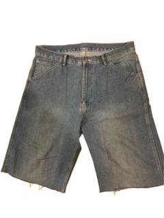 デニムショートパンツ　青