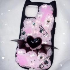 iPhone14 スマホケースデコ ホイップデコ 量産型 地雷