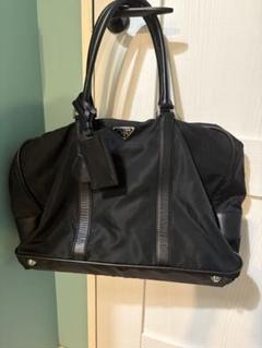 【良品！✨】PRADA プラダ ボストンバッグ ハンド トラベルバッグ 黒 PRADA プラダ ボストンバッグ メンズ ブラック 2VC796 V OOO