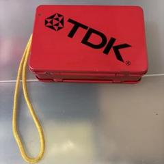 TDKカセットテープ2段ケース　取り外し式　手提&ショルダー小物入　超レア品 2 カセット オーディオ カセット テープ用 TDK カセット ケース