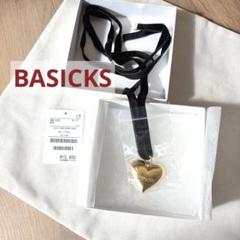 BASICKS ハートネックレス/ベロアチョーカー ゴールド コスチュームアクセ BASICKS ハートネックレス/ベロアチョーカー ゴールド